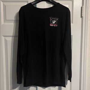 Black Long Sleeve with Cartoon Graphics